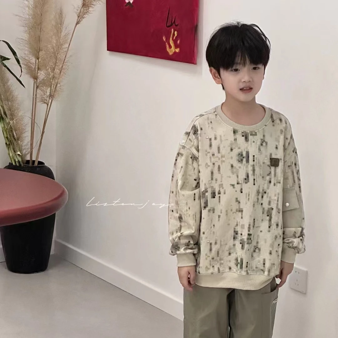 KIKIAND2024春季新款儿童卫衣-24019