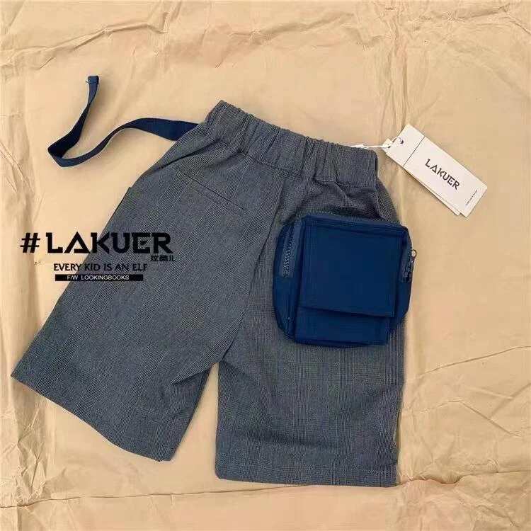 Kikiand新款儿童节休闲秋款衣裤套装中童水洗韩版纯色儿童套装