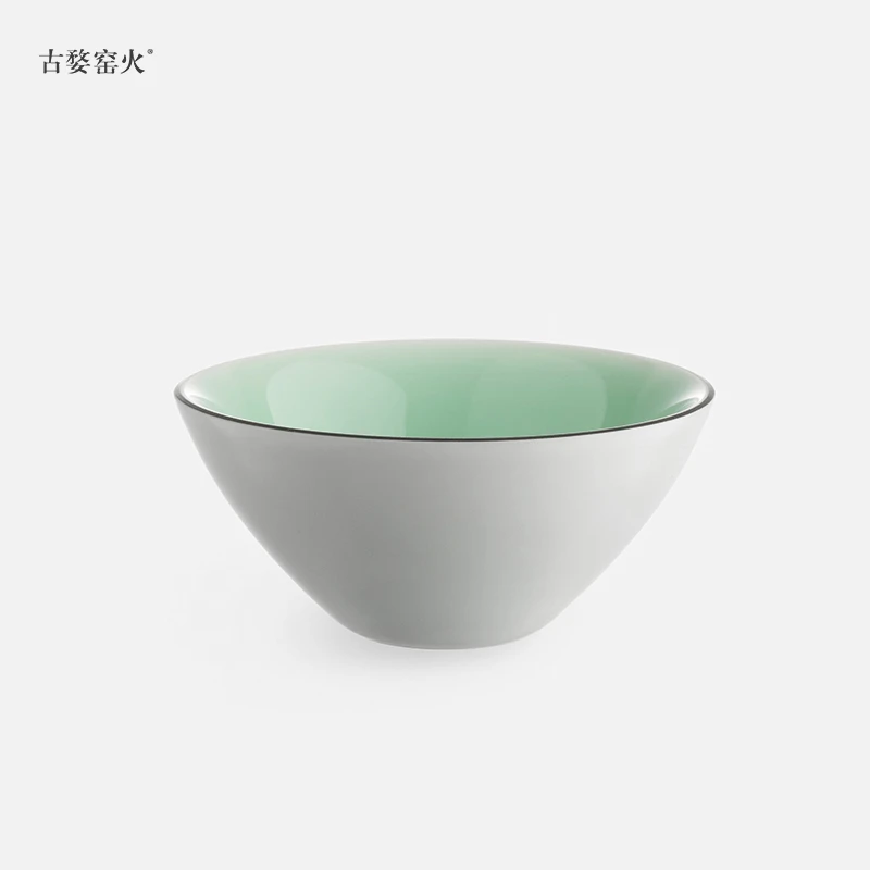 古婺窑火陶瓷杯子品茗杯  闻香杯 功夫茶具主人杯子 家用茶杯中式