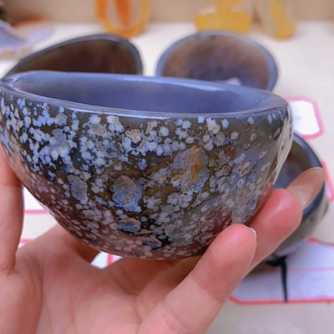 【闪购商品】玛瑙/玉髓挂件未镶嵌浮**茶