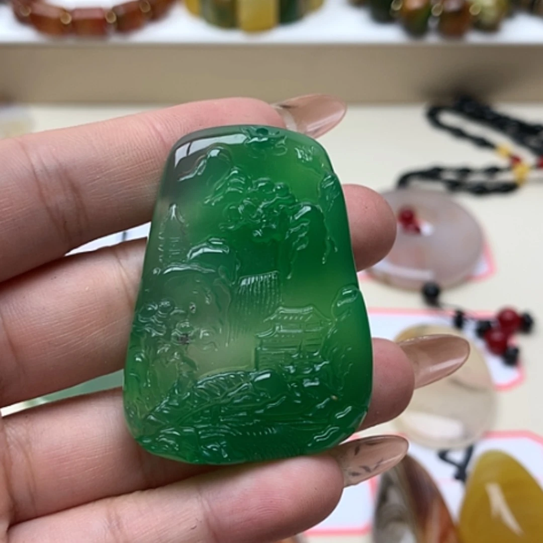 【闪购商品】玛瑙/玉髓挂件合金毅****)