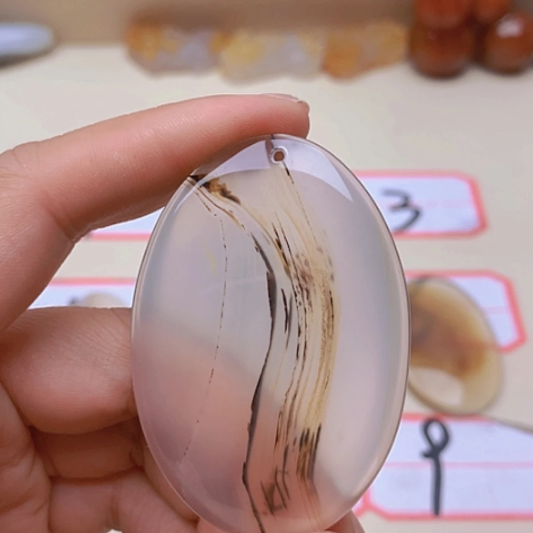 【闪购商品】玛瑙/玉髓挂件未镶嵌纯**北