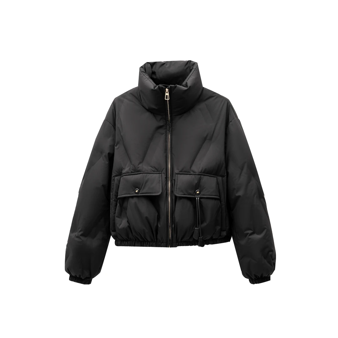 一体冷压充绒钢印INS风短款鹅绒服MT8621