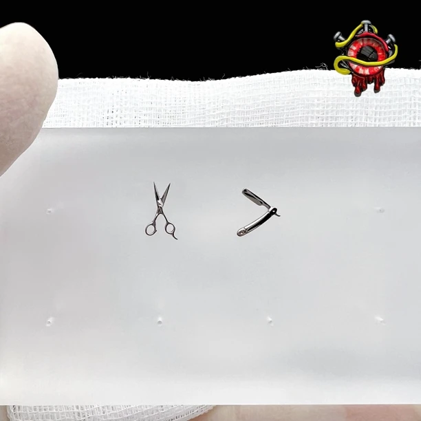 合金耳饰 哈尼穿刺钛合金理发组合饰品内螺纹0.9牙口耳钉单个