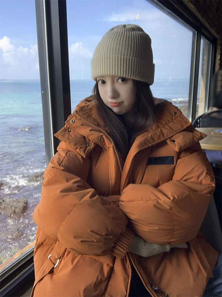 羽绒服爆款服女小个子加厚保暖极寒面包服外套冬季2023