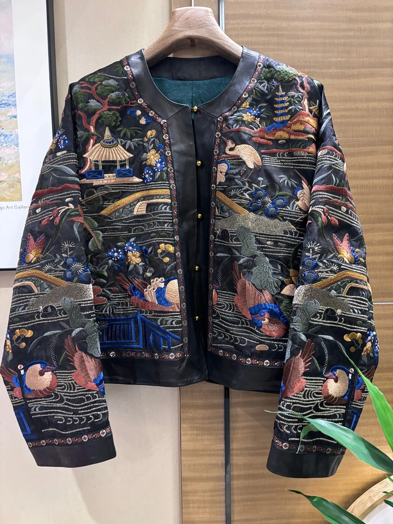 CHIC FAIRY 【桃花源】 国风重工刺绣开衫外套雅丹