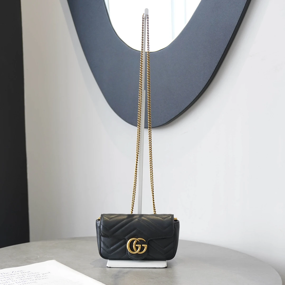 95新 GUCCI/古驰 大有/Gucci马蒙mini单肩包/h01720