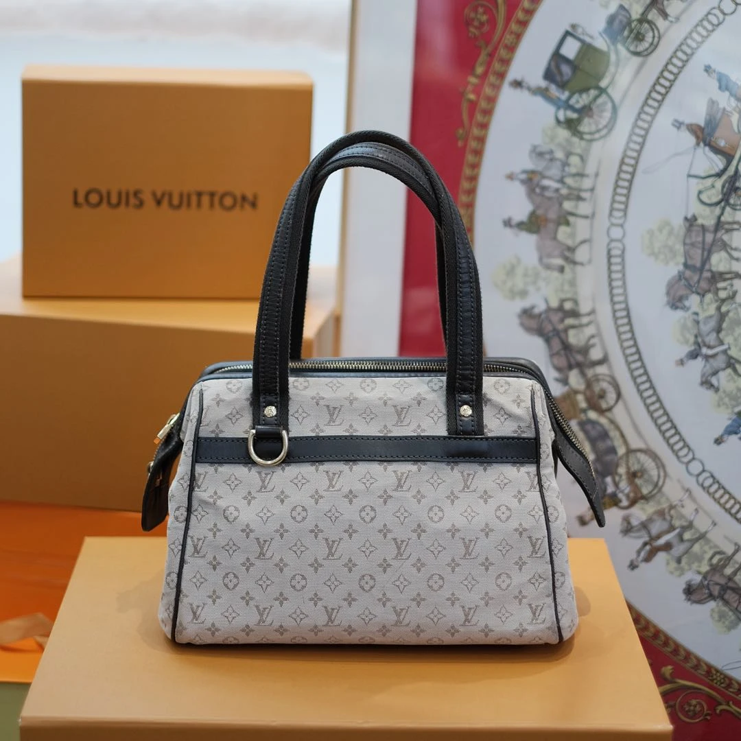 95新 LouisVuitton/路易威登 大有/lv 丹宁波士顿手提包/61319