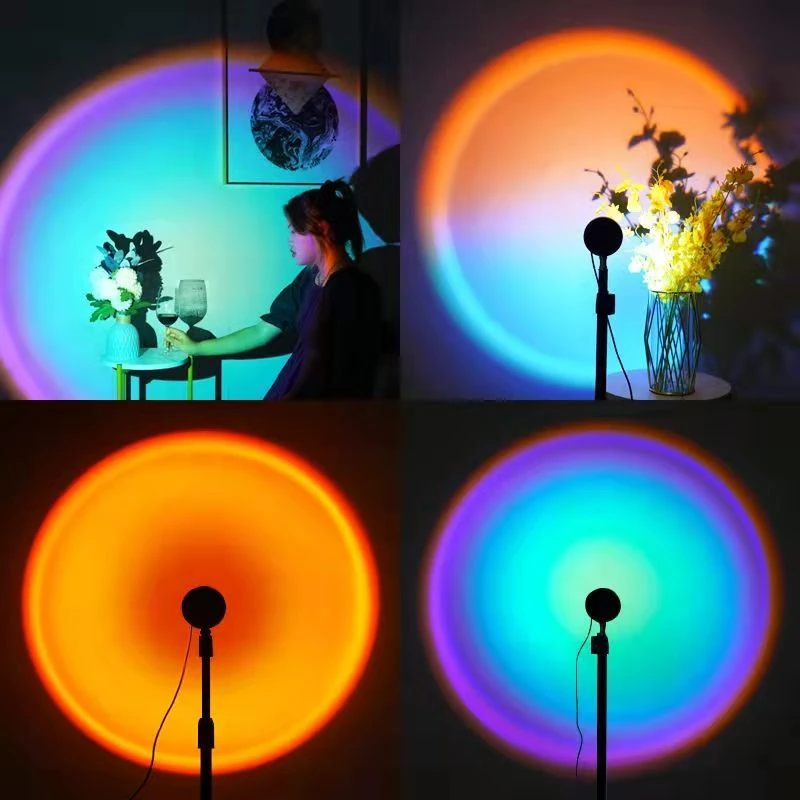直播背景灯日落灯宿舍装饰迷你生日道具台灯ins风高颜值