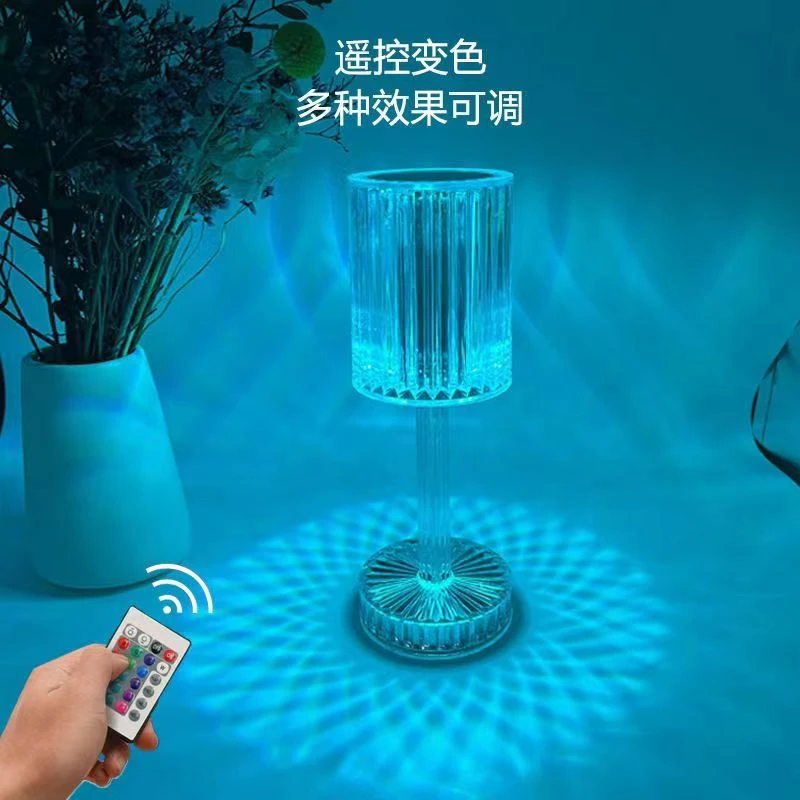 台灯ins风高颜值网红盖茨比线条光影浪漫氛围灯卧室床头小夜灯