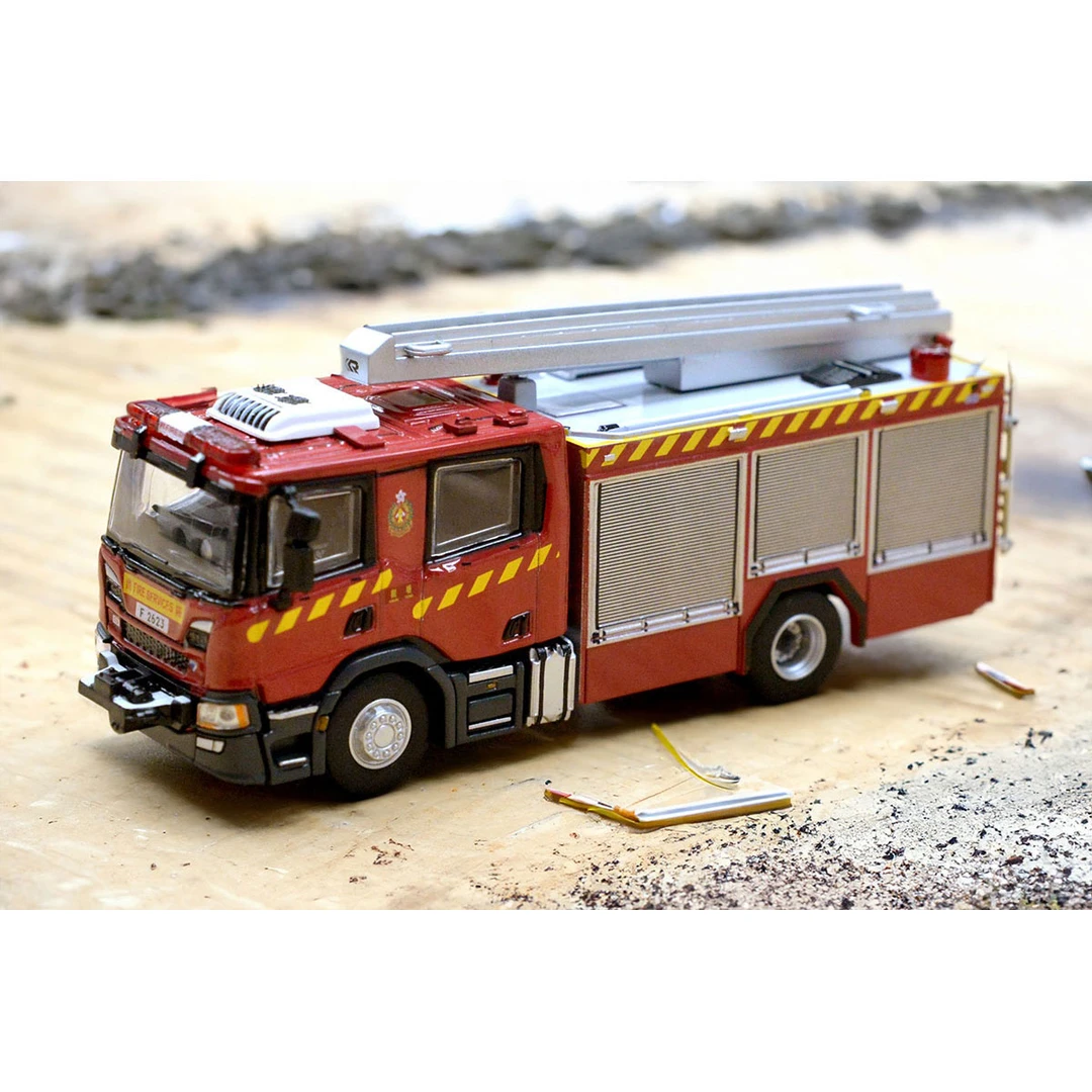 Tiny微影1:76斯堪尼亚SCANIA新一代香港消防处泵车F2623合金车模