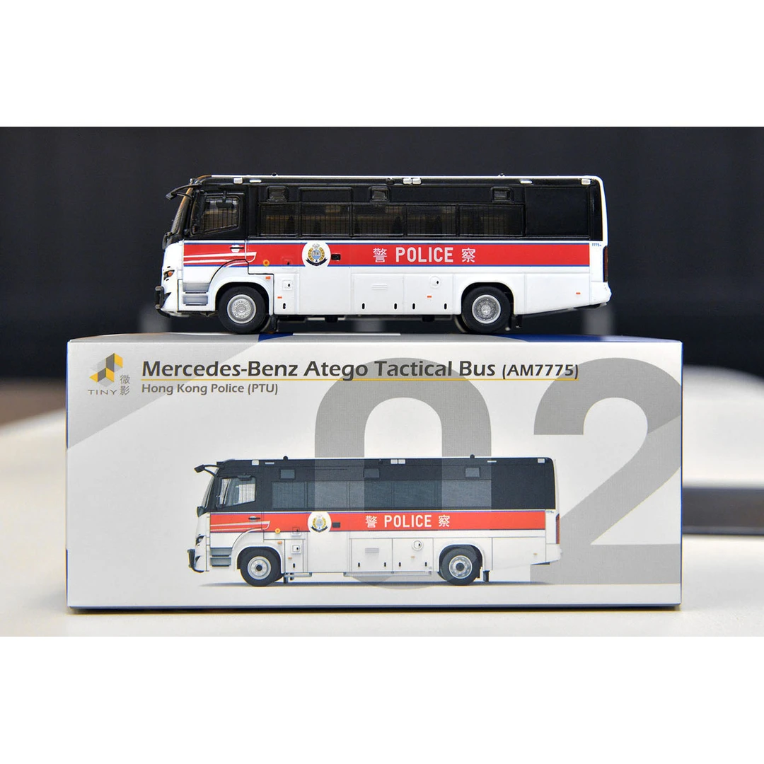 Tiny微影 1/76 香港警察战术巴士警车PTU AM7775 合金汽车模型