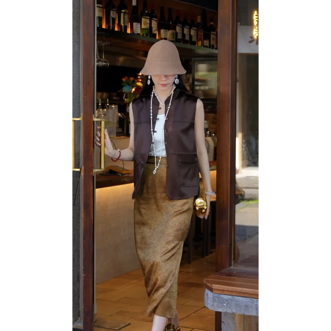 杭州超哥家【乐逍遥】2024新中式国风马甲ZX81036