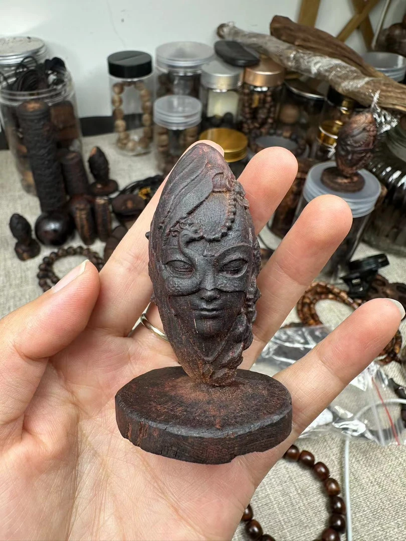 降真香雕刻摆件小料