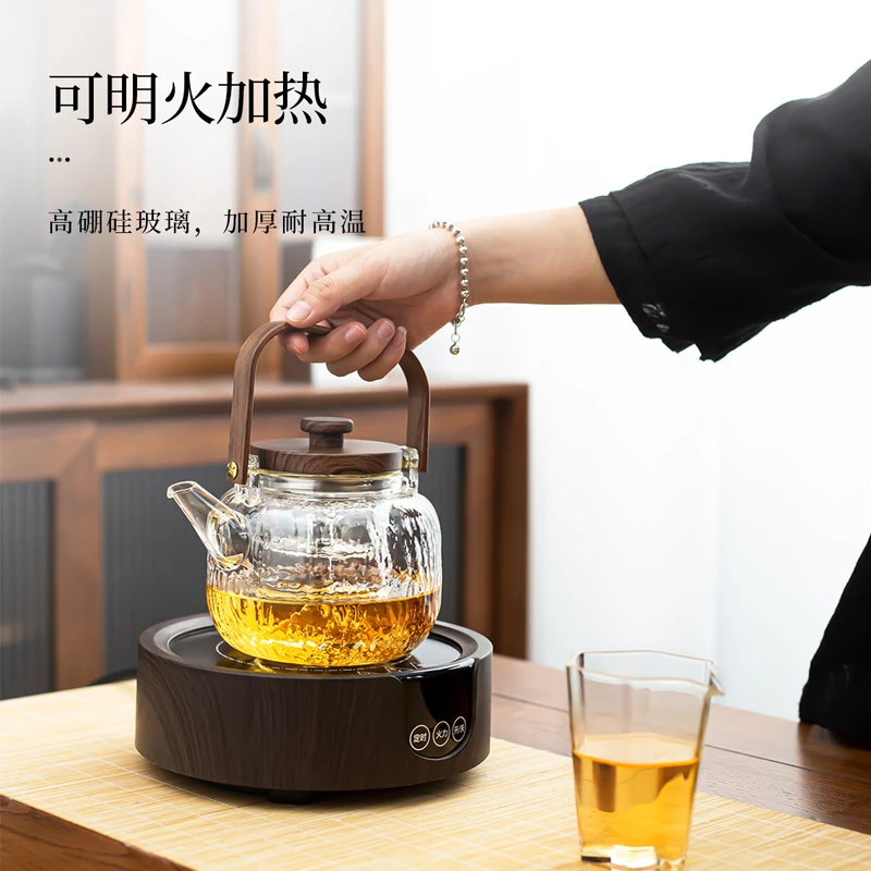 瓷师兄耐高温玻璃煮茶壶家用办公室泡茶提梁烧水壶电陶炉专用水壶