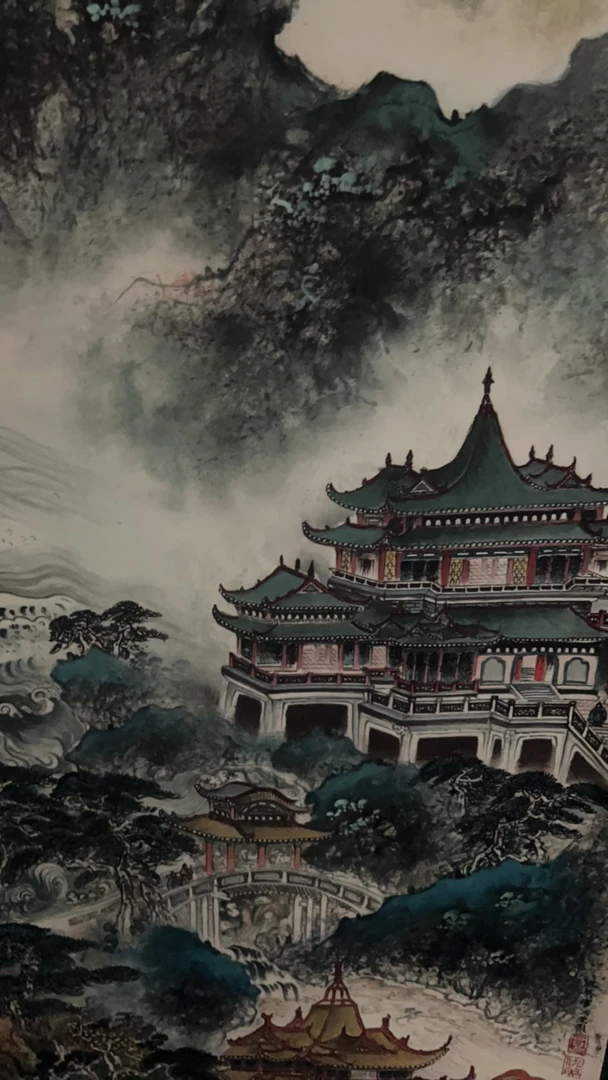 紫光丛峰玉宇装饰画