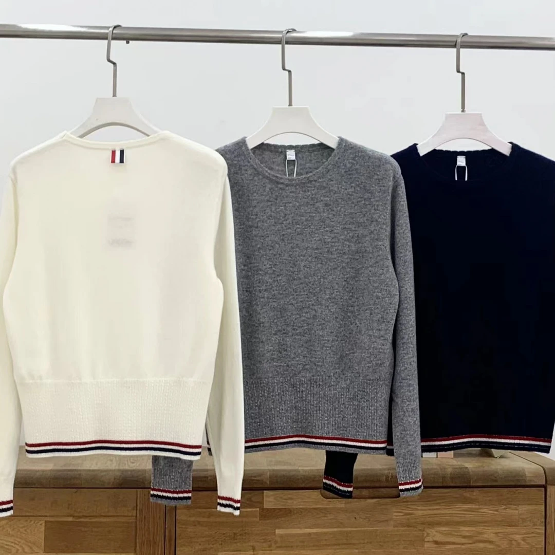 大牌元素风-【白富美】T家花瓣领羊毛衫极简秋冬毛衣-JM-8305