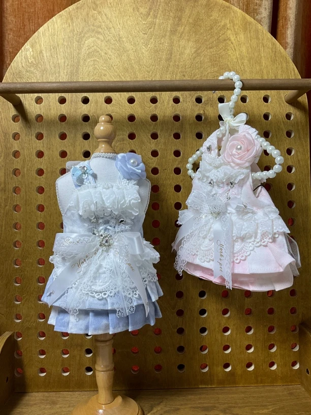 宠物牛仔公主裙天使蓝粉