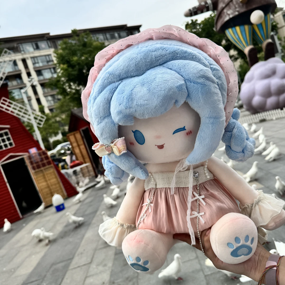 【原创正品】无属性40cm充棉发片棉花娃娃 可爱送人