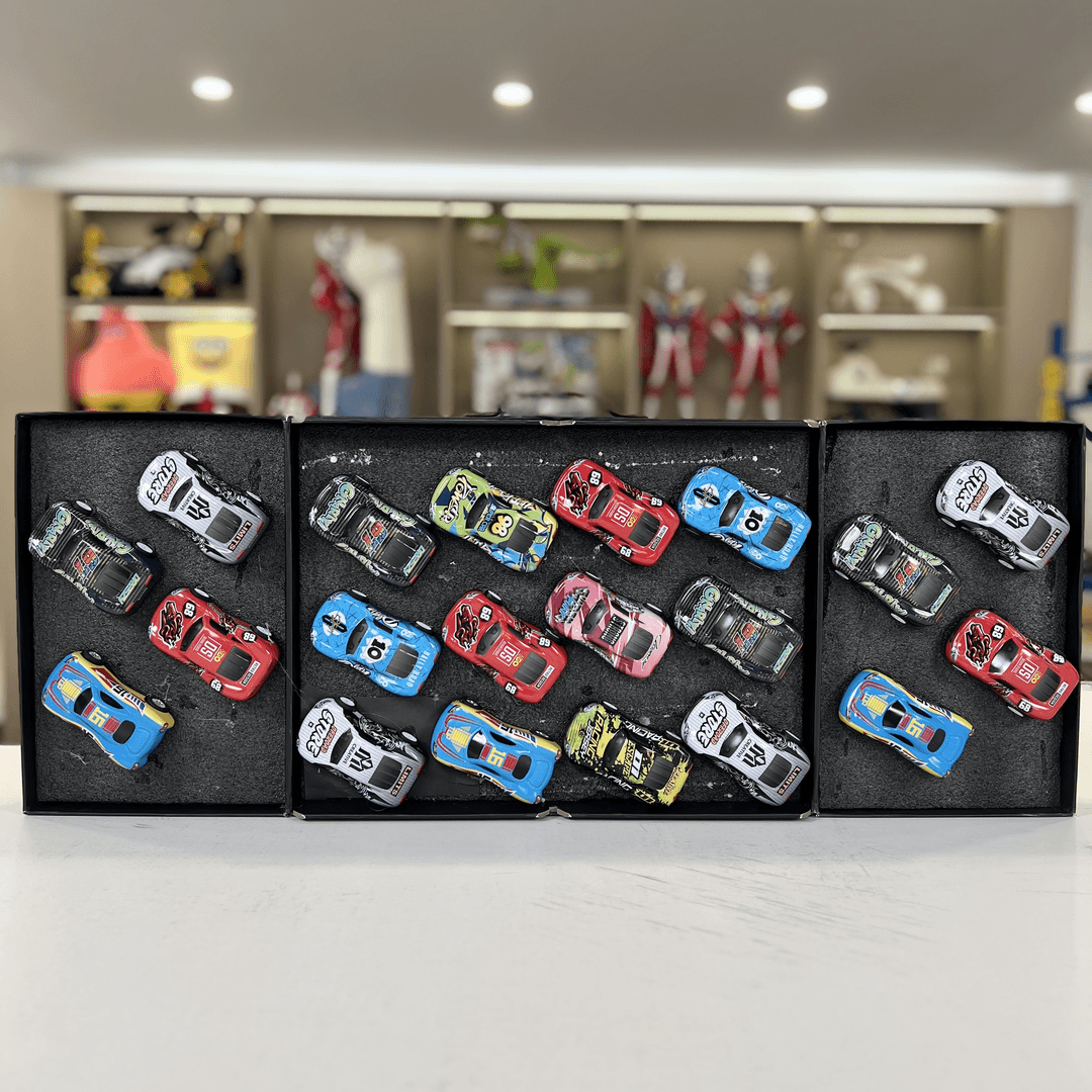 【20只合金车】铁皮合金回力小汽车耐摔益智科教实验玩具【电商盒】