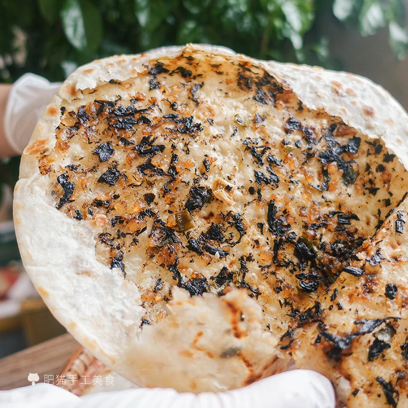 肥猫手工干菜饼农家手作咸香冷冻好吃食用新鲜早餐1500克（3份装）