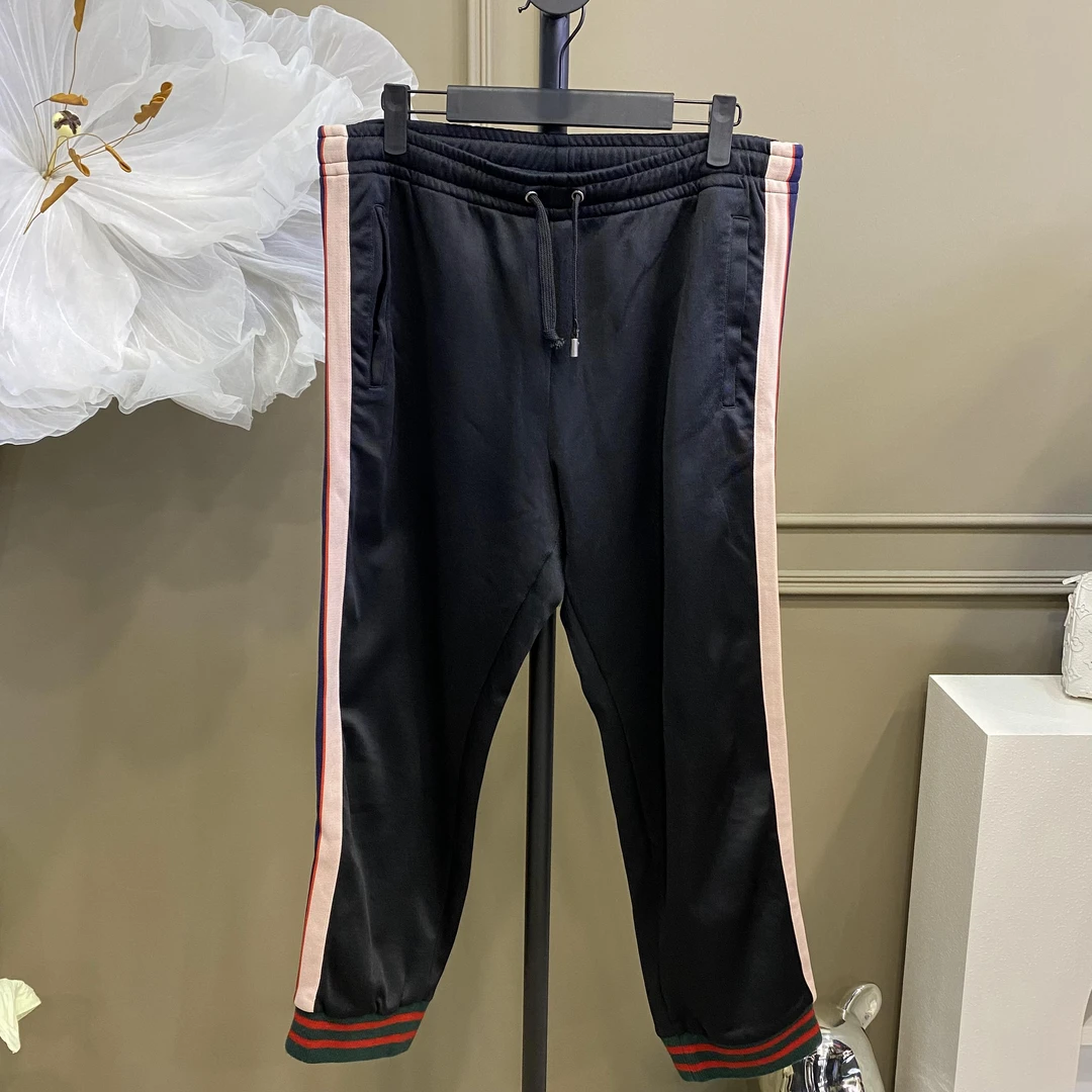 95新 GUCCI/古驰 潮奢Gucci古驰/s码/黑色女士运动裤/0028009