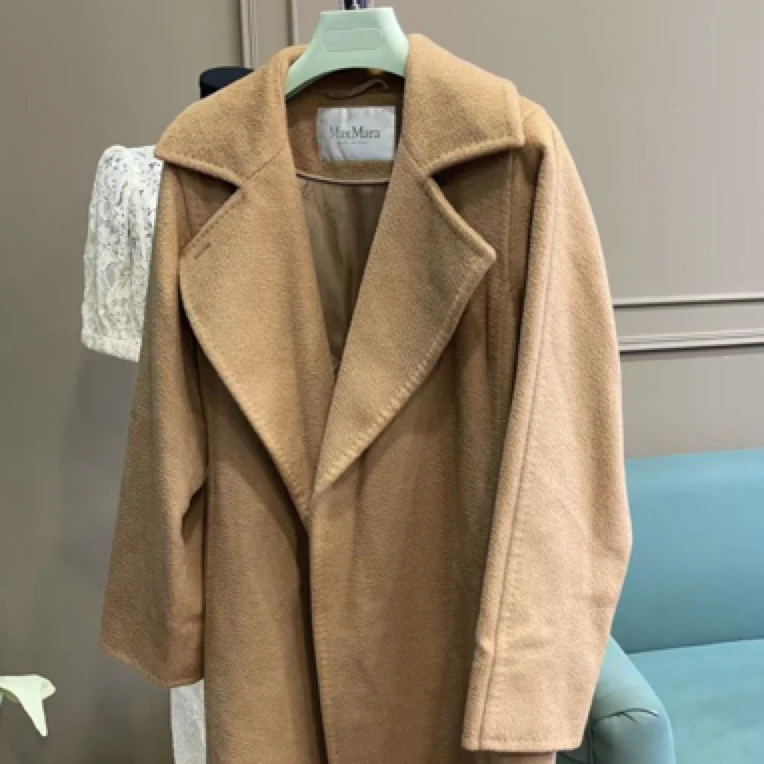 95新 MaxMara 潮服/MaxMara女士中长款毛呢大衣150-76A/70110129