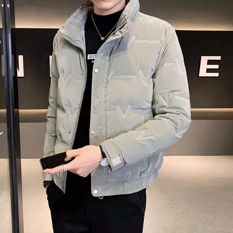 轻薄羽绒服男士冬季短款立领保暖鸭绒外套青年韩版时尚休闲百搭