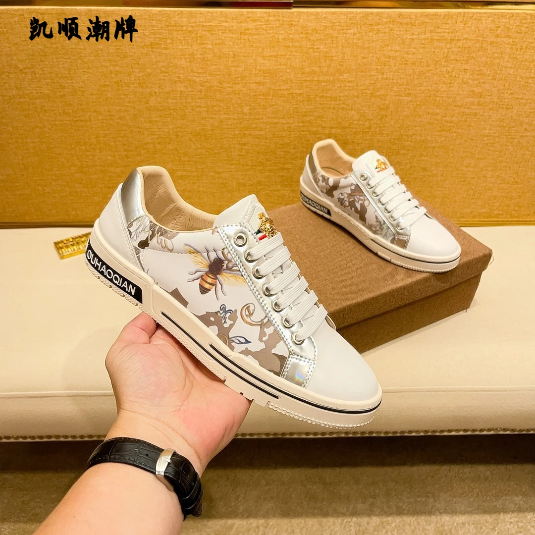 欧洲站鞋子男款潮流时尚百搭休闲板鞋夏季透气休闲小白鞋子运动