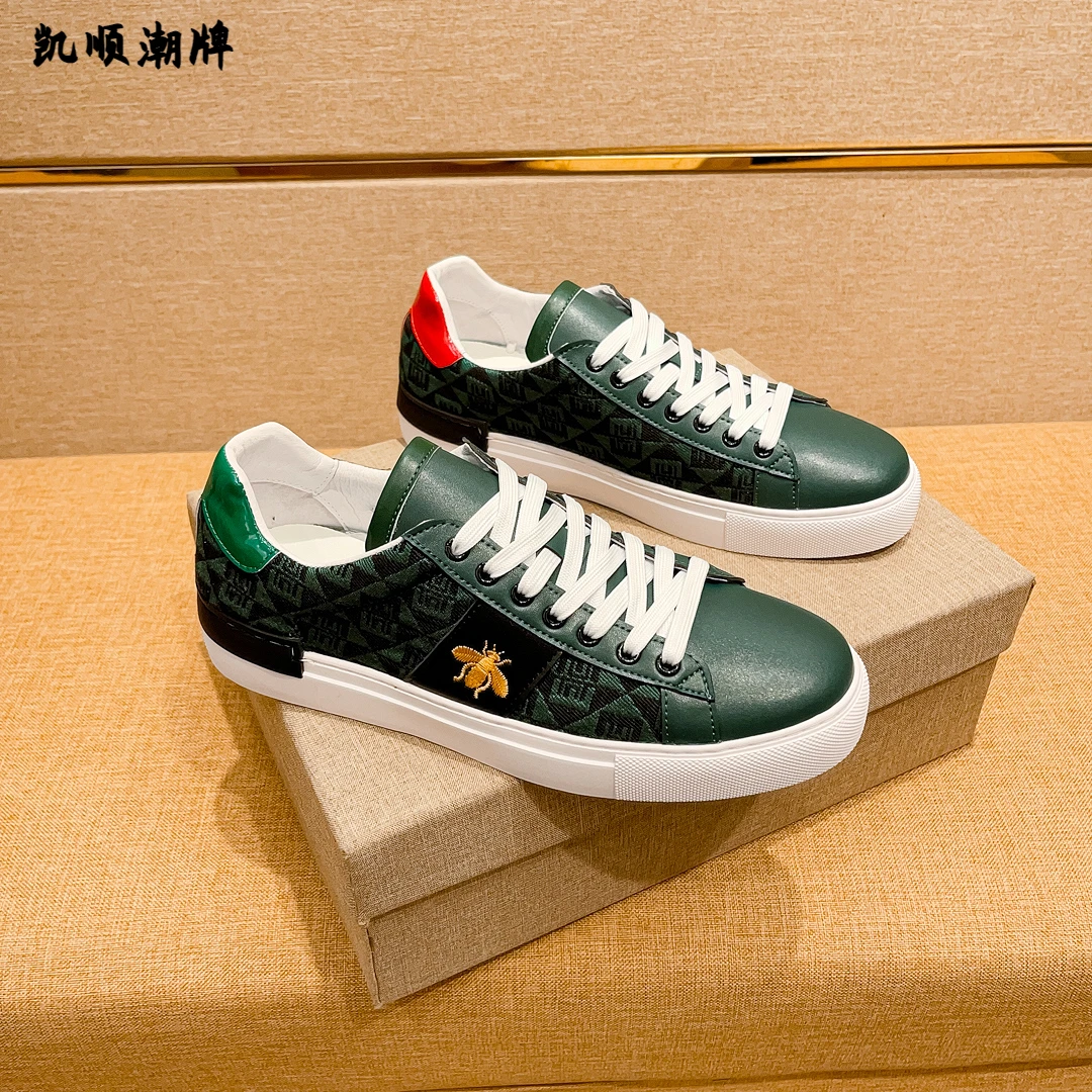 高端轻奢网红爆款男鞋2024秋冬韩版潮鞋百搭板鞋男士透气休闲鞋