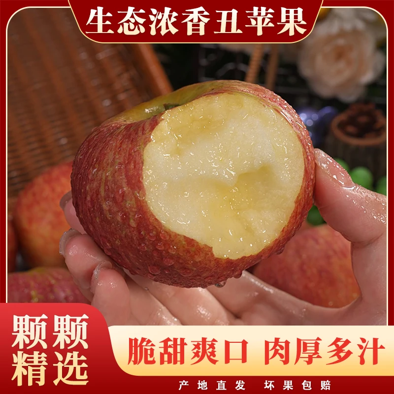 生态浓香丑苹果新鲜当季水果脆甜爽口多汁果园现摘现发精选5斤起