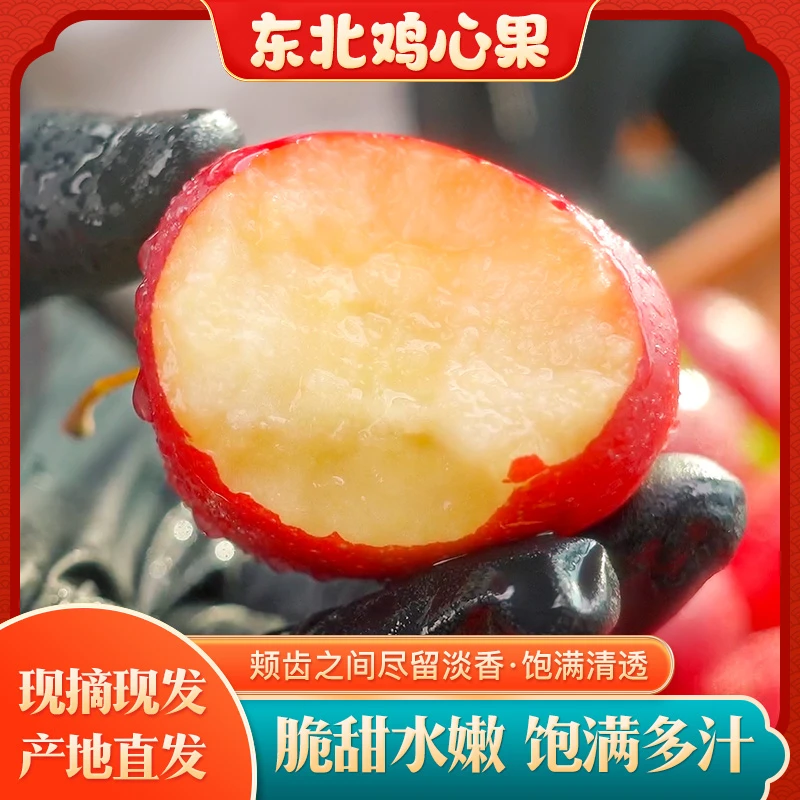 东北鸡心果新鲜苹果水果小沙果海棠果当季整箱辽宁特产顺丰1斤起