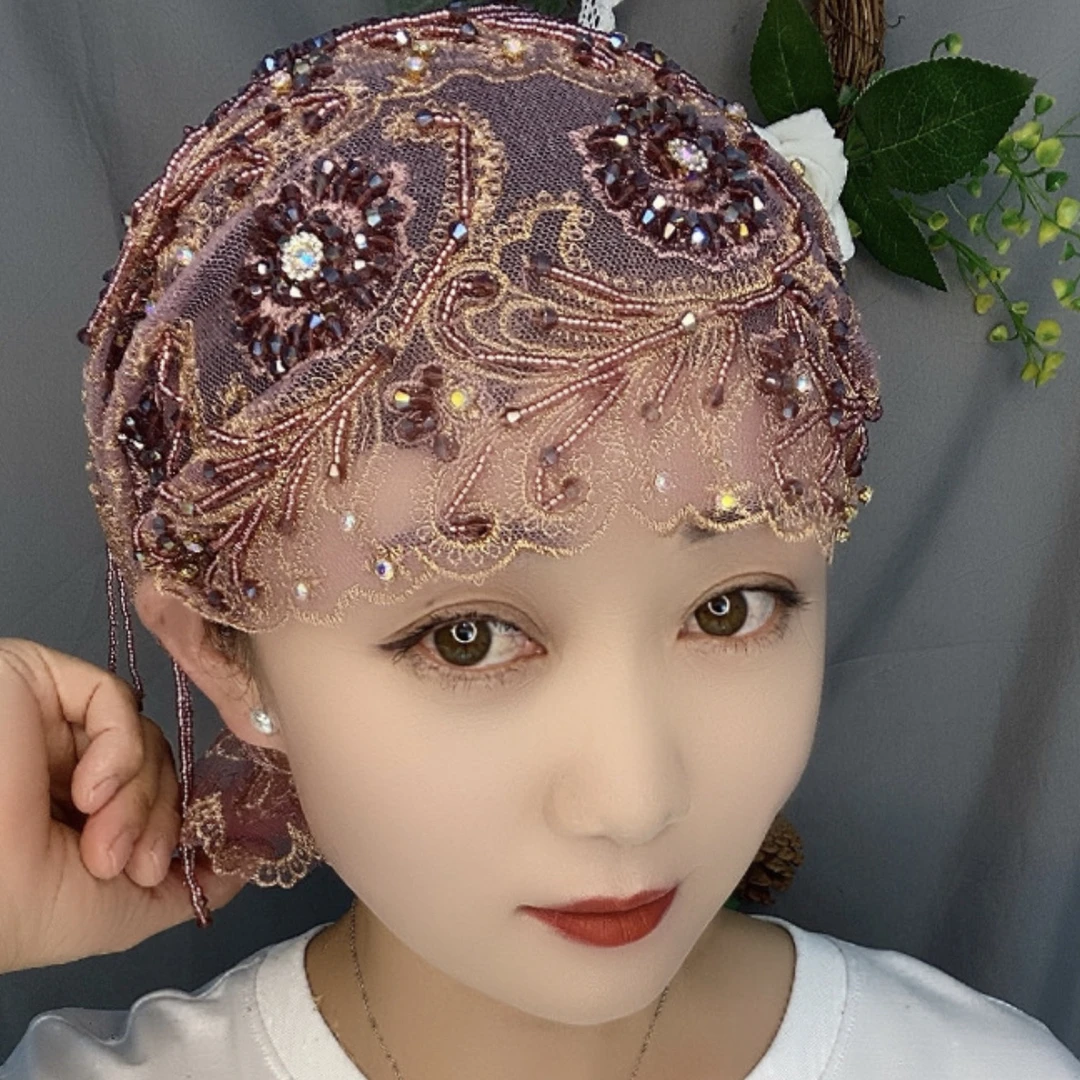 火爆高档【凤尾长流苏】鱼尾帽包头帽时尚帽子网红