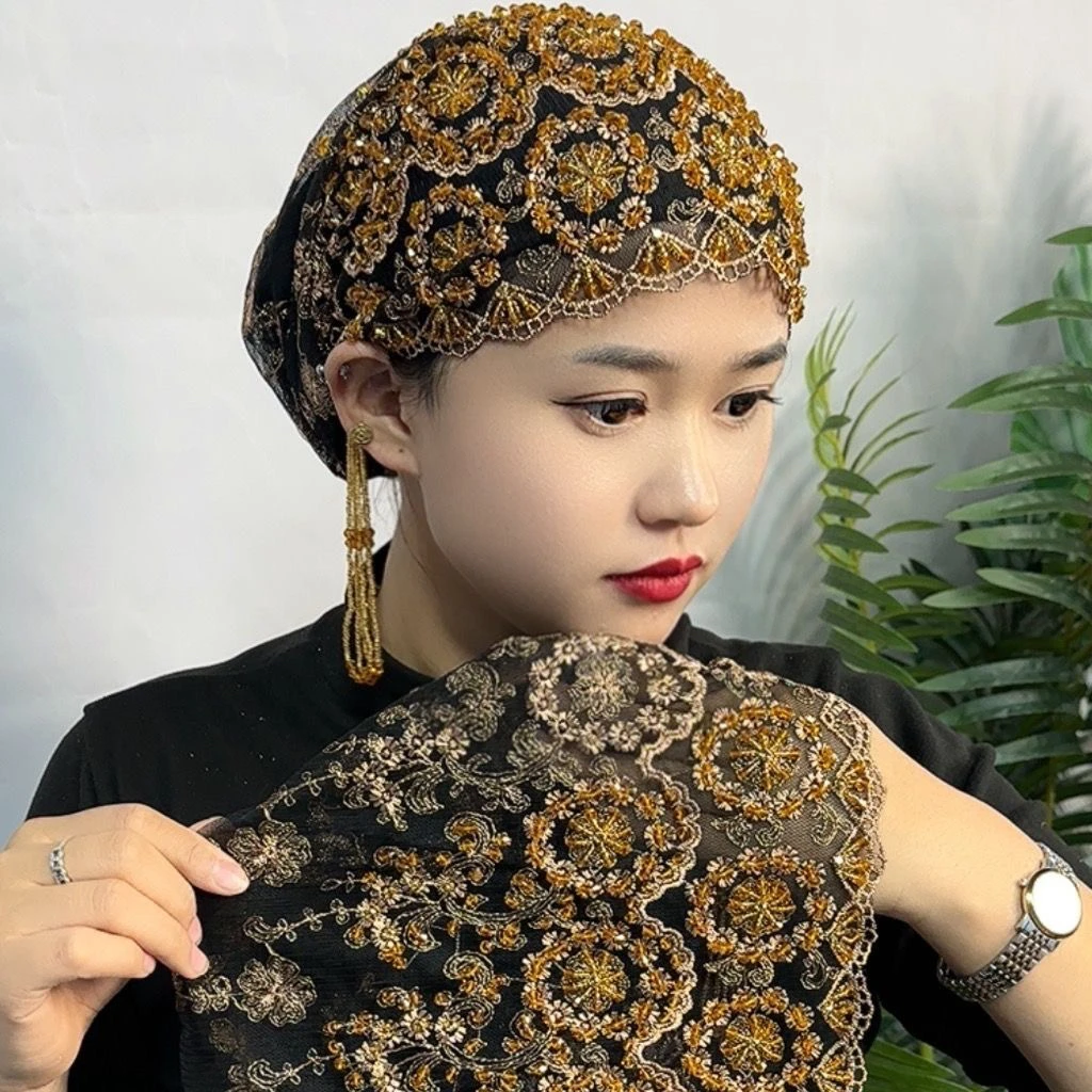 圈圈双层流苏帽洋气透气流苏帽新款帽子(送打低帽)