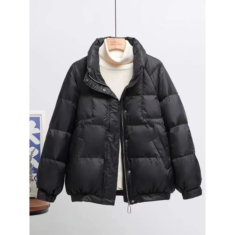 【羊装】90鹅绒服女纯色羽绒服短款上衣显瘦保暖外套XNN-7790