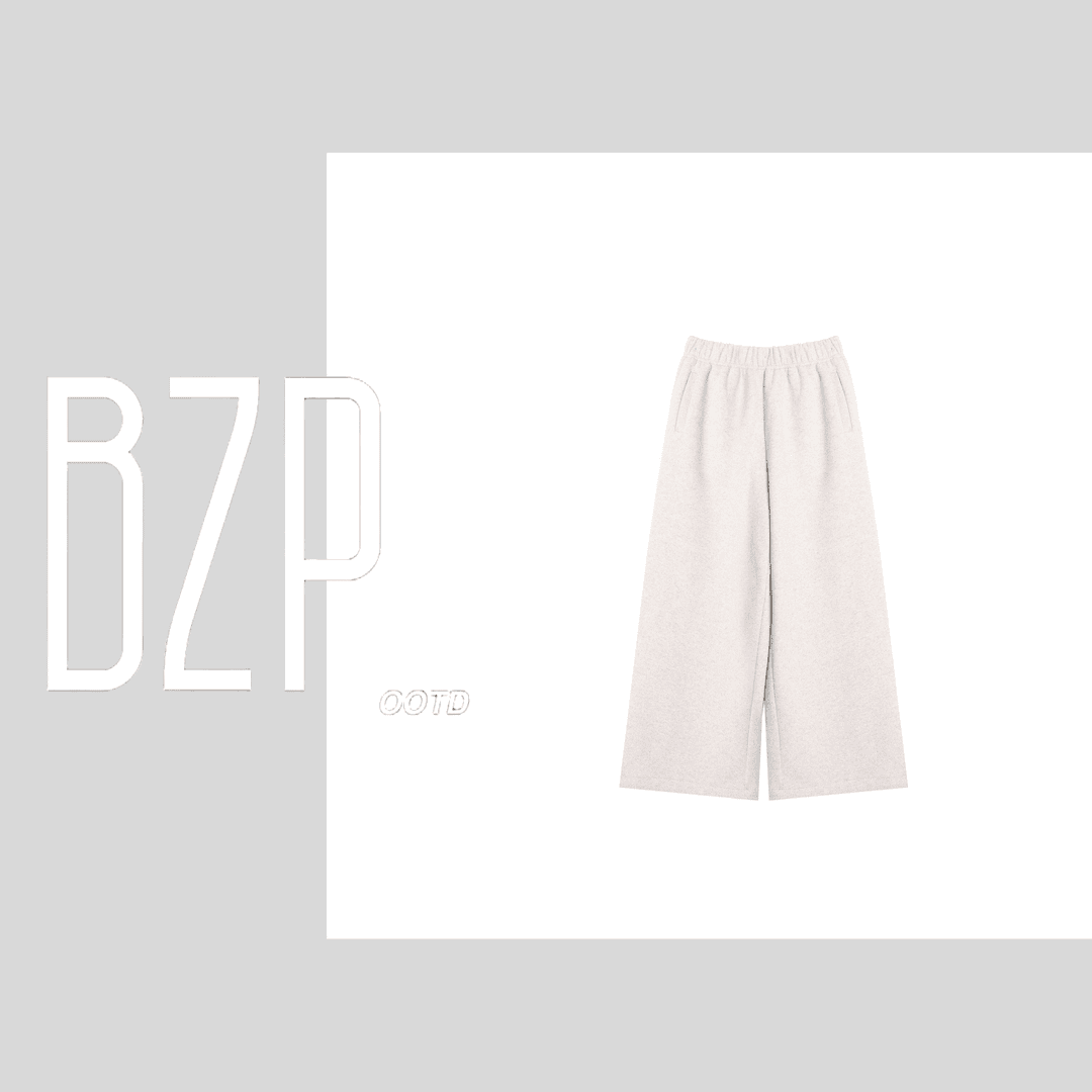 【绵绵裤】韩系简约纯色通勤松紧腰直筒阔腿百搭休闲裤