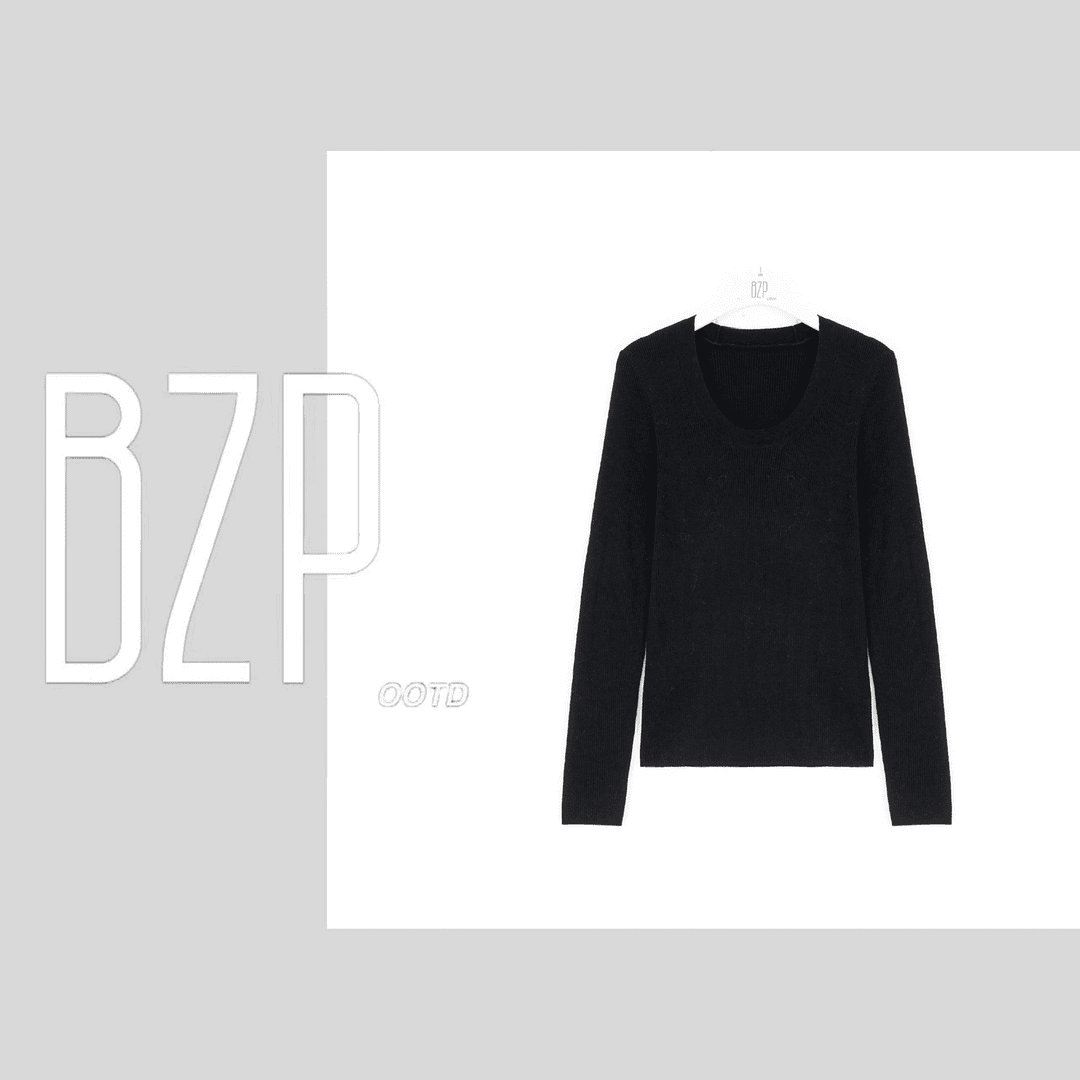 【温暖壁炉】圆领内搭低领长袖修身显瘦打底毛衣毛针织衫