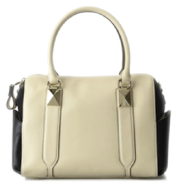 女士手提包单肩包斜跨包女包025真皮经典灰色米色两用包