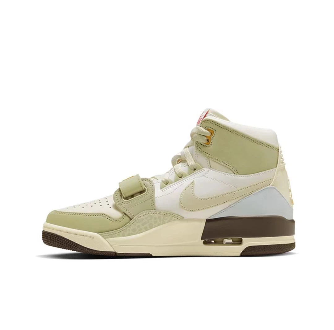 Air Jordan Legacy AJ312米绿兔年CNY高帮复古篮球鞋FD9909-111