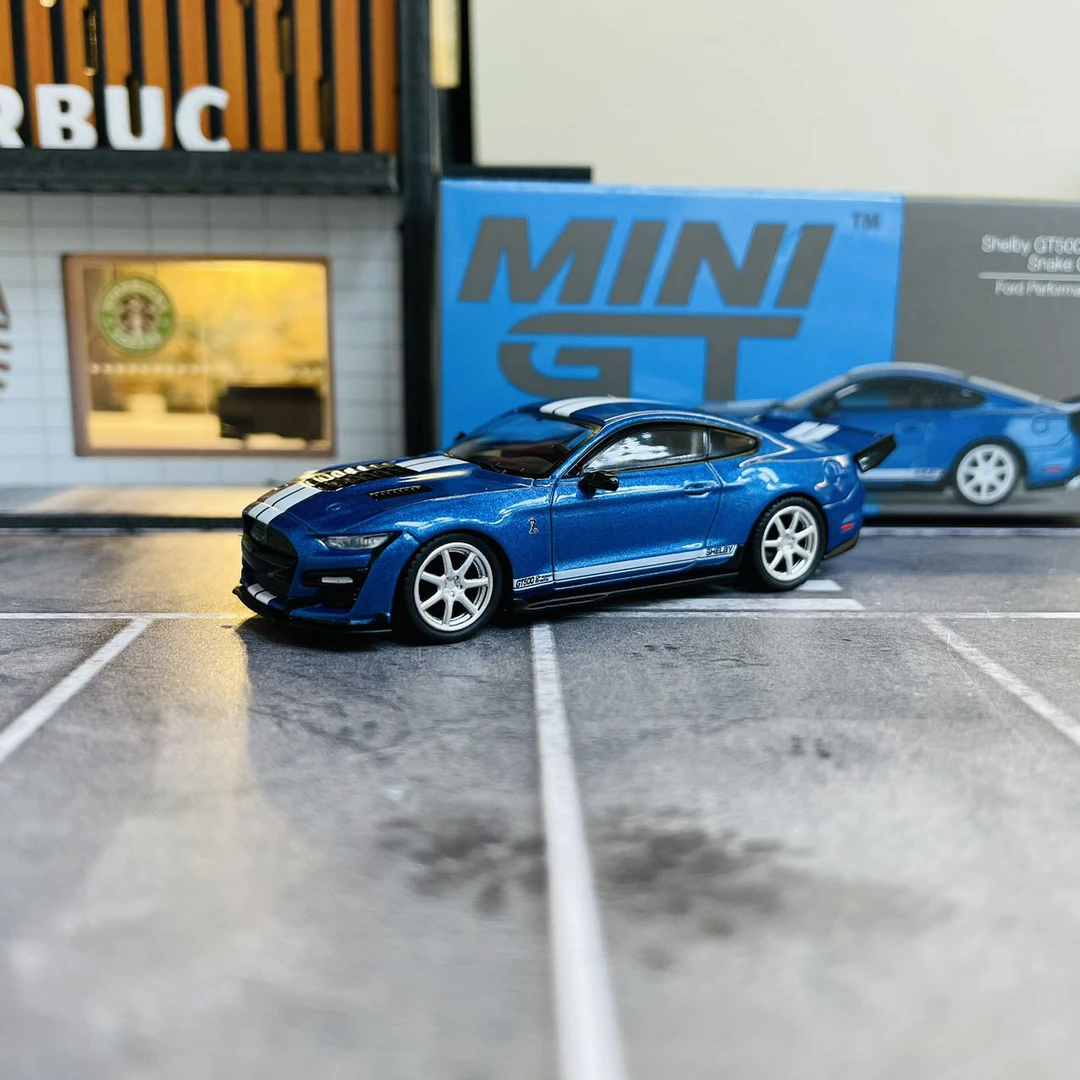 MINIGT 1:64 福特GT500 568号 蓝色 合金汽车模型