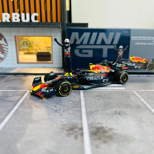 【壹童现货】MINIGT 1:64 红牛RB18 F1 551号带小人 合金汽车模型