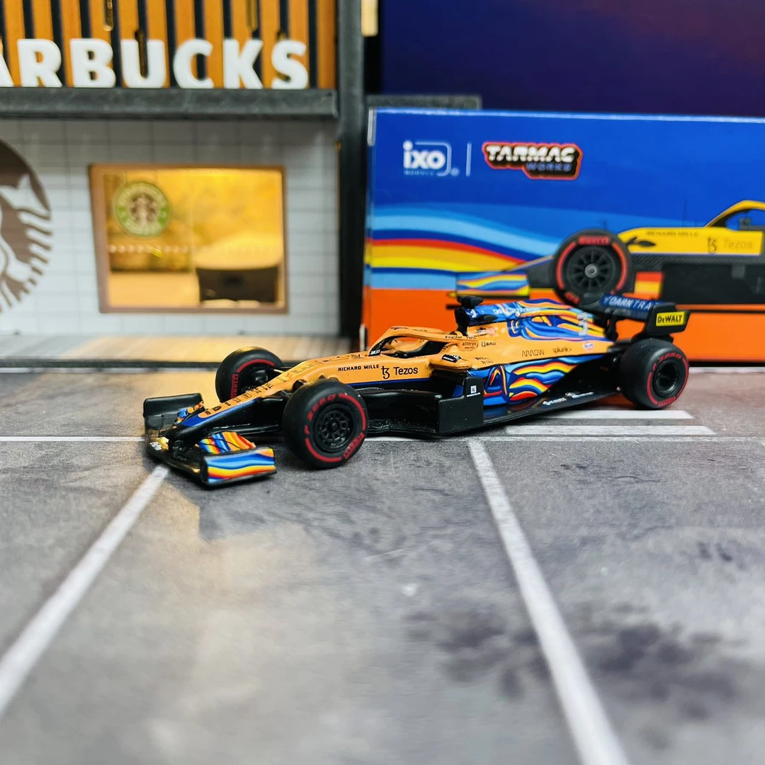 TW 1:64 迈凯轮F1 里卡多 3号车 合金汽车模型