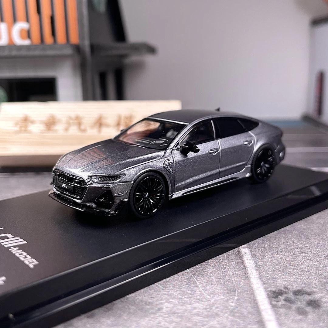 【壹童现货】CM 1:64 奥迪RS7 ABT灰色 合金汽车模型