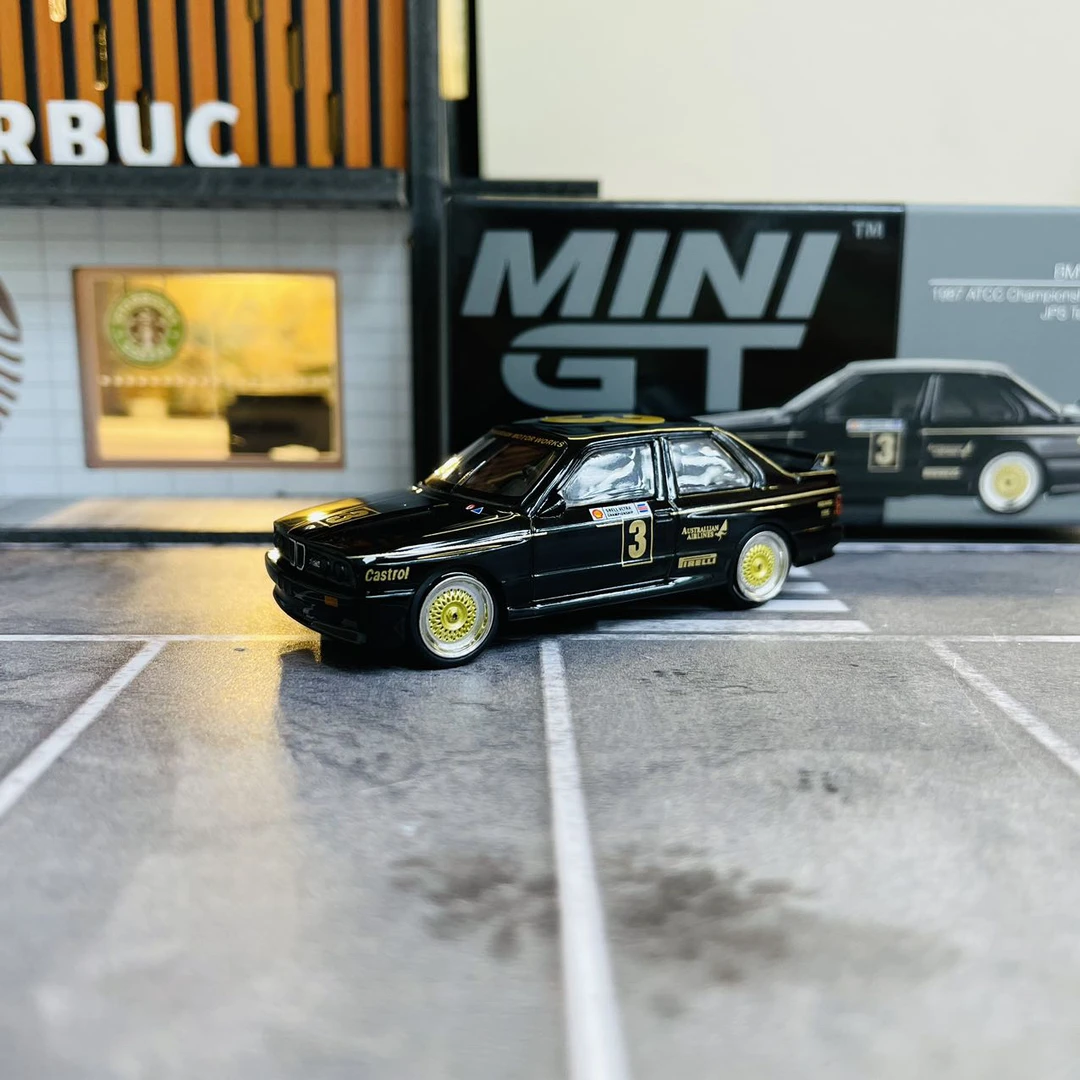 MINIGT 1:64 宝马M3 608号 黑色3号合金汽车模型