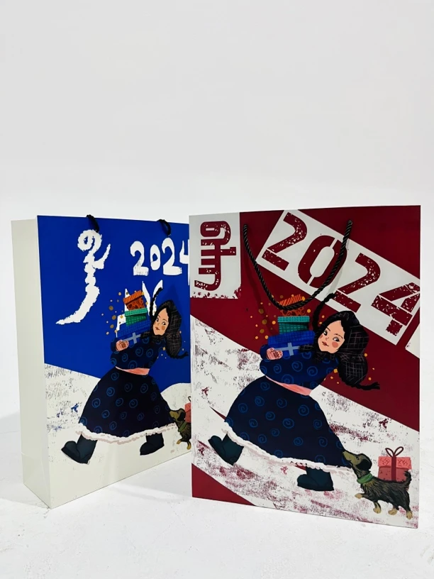 【MCN】蒙古元素礼袋 【蓝色5➕红色5】共10袋子