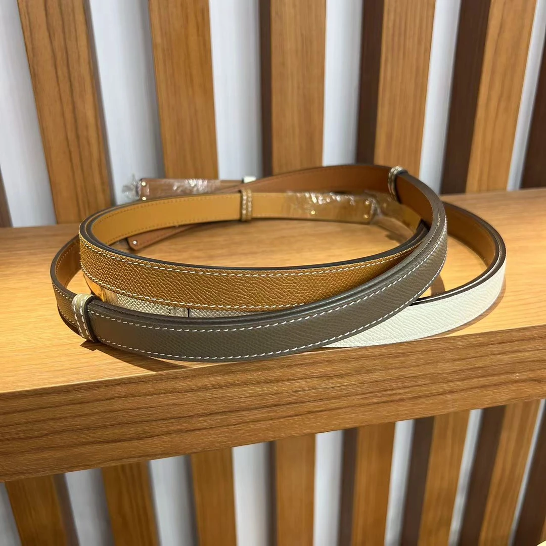 伯金哥 机缝真皮腰带皮带