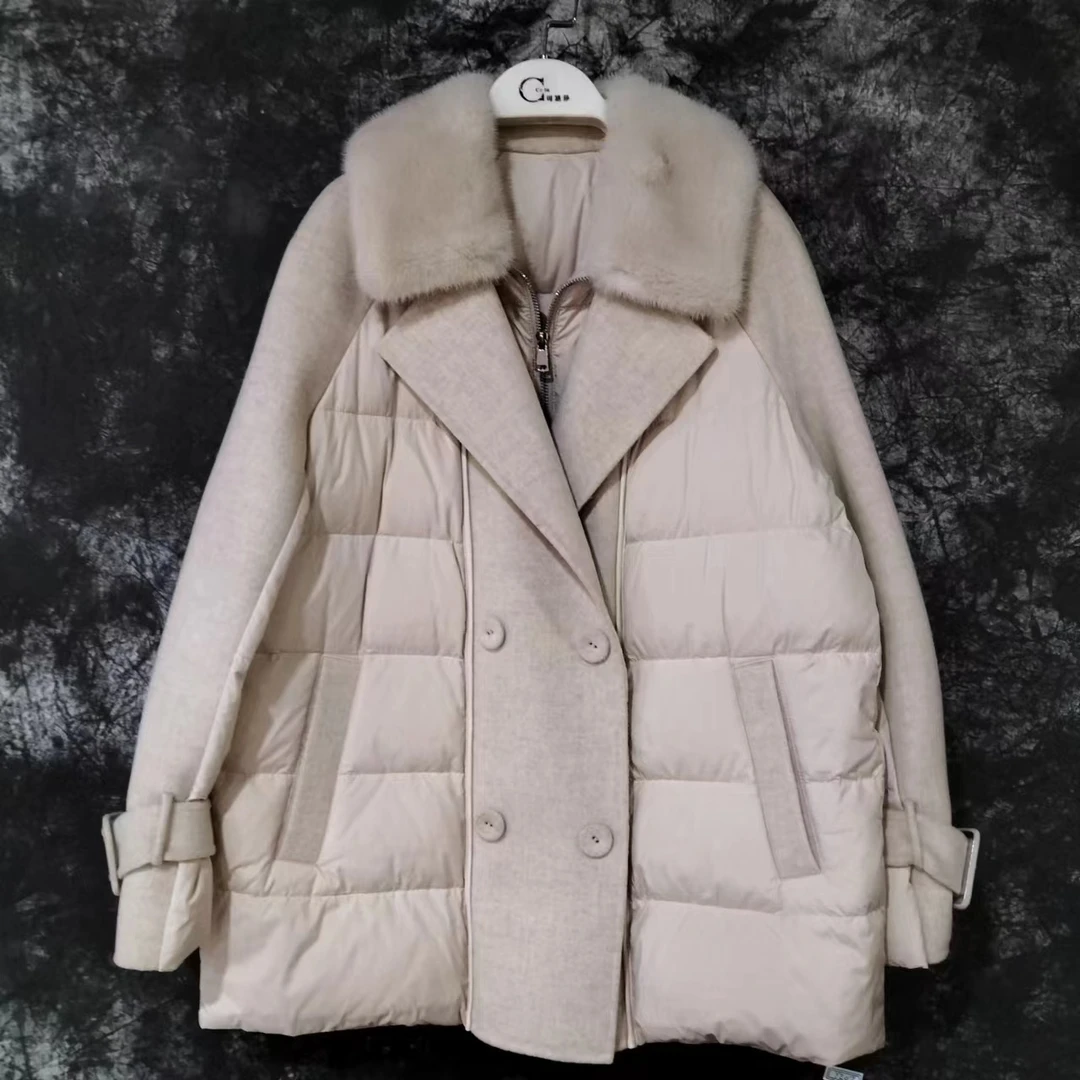 女款时尚百搭鹅绒服5278