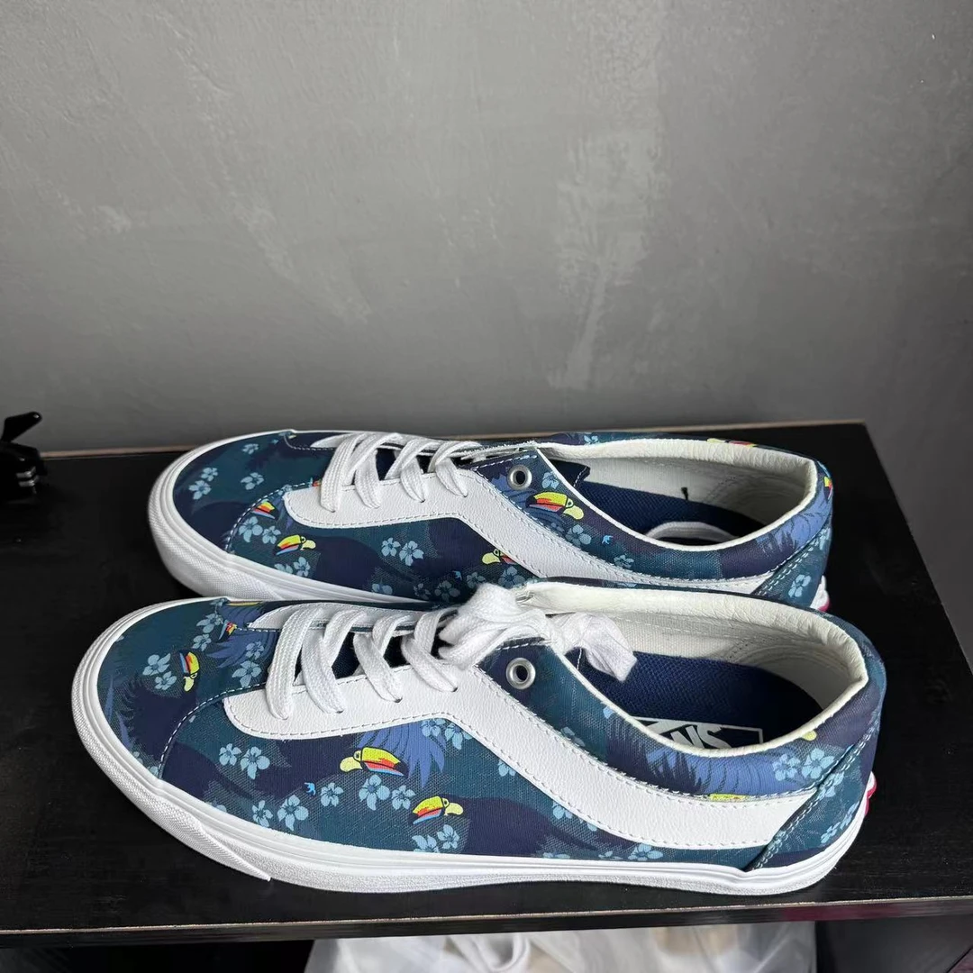 40码  VANS  Bold Ni 动物 花绘 低帮 板鞋  防滑 耐磨 配盒 AY6Z