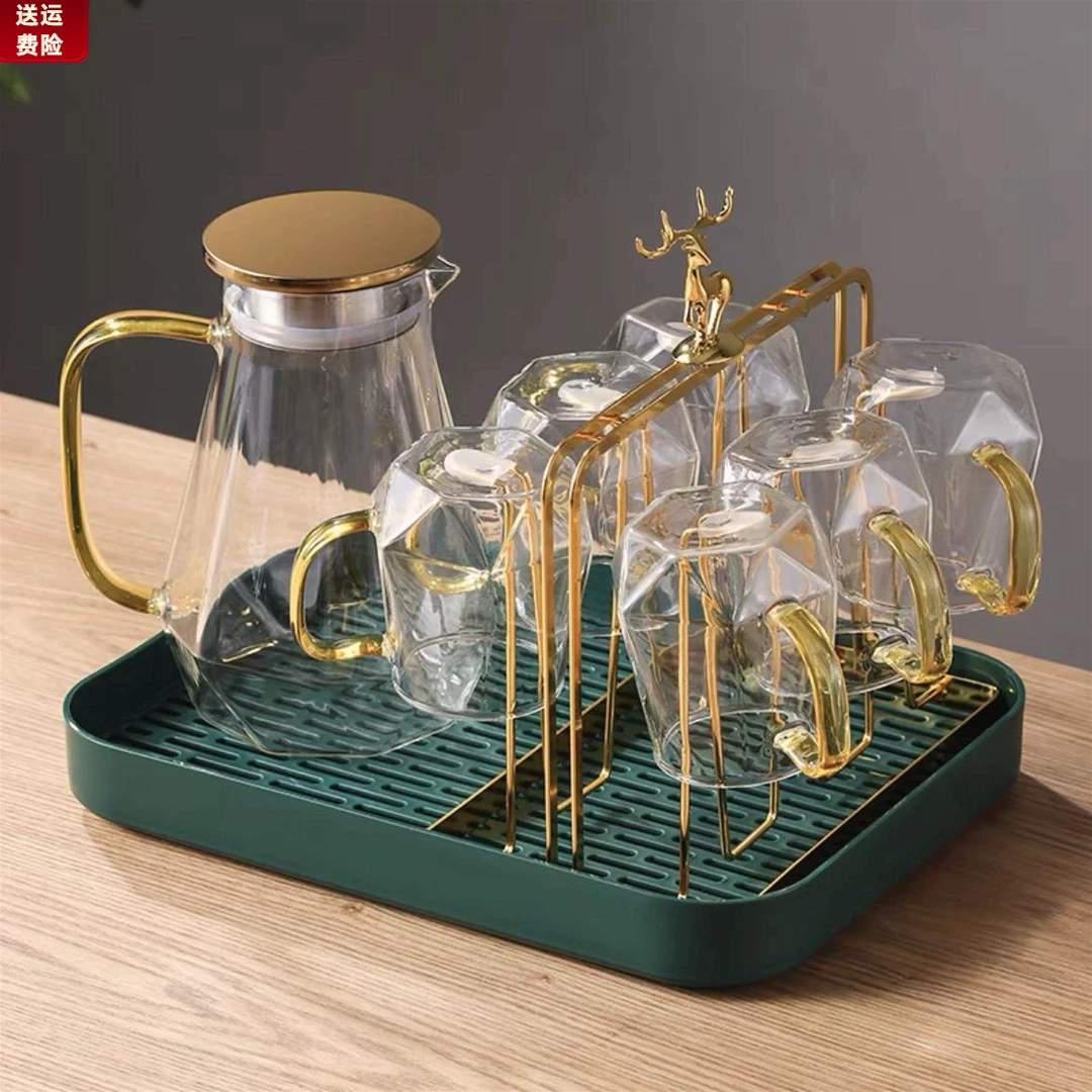 咖啡杯架铁艺水杯架家用杯架置物架客厅茶杯玻璃杯子架沥水挂架子