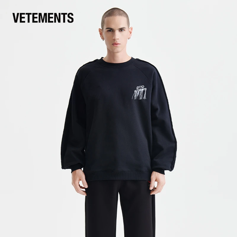 VETEMENTS卫衣圆领印花简约时尚休闲百搭圆领套头卫衣 63520304